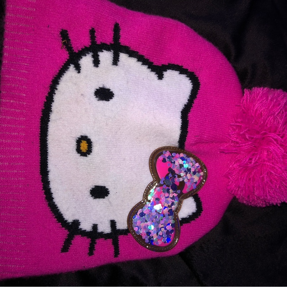 Hello Kitty Pink Beanie with Bow